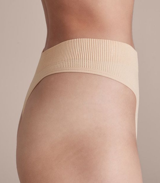 Lily Loves Ribbed Seamfree High Waisted G-String Briefs; Style: LGS02076