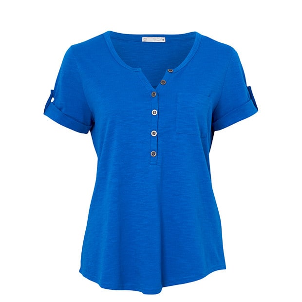 Short Sleeve Henley T-Shirt - Princess 