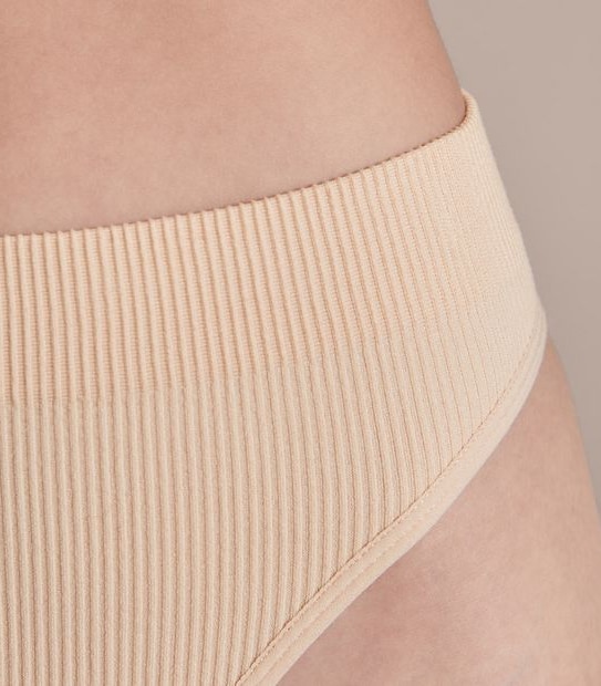 Lily Loves Ribbed Seamfree High Waisted G-String Briefs; Style: LGS02076