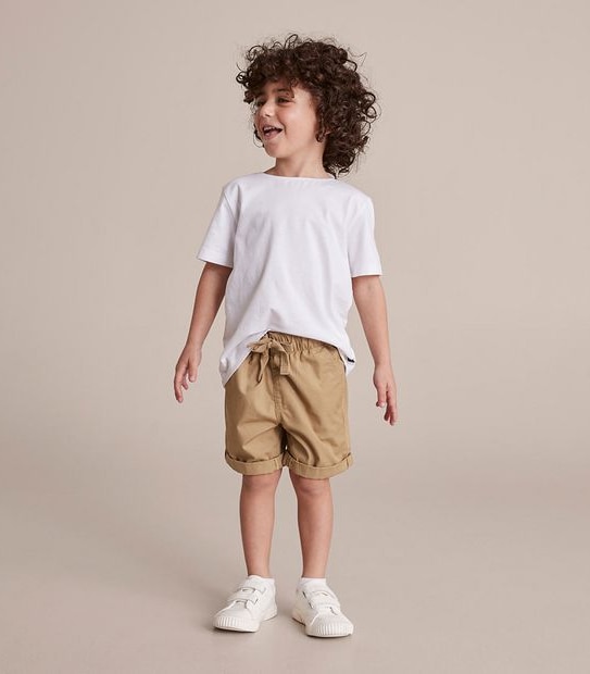 245230_00 PULL ON WOVEN SHORT - TAN 3 of 6