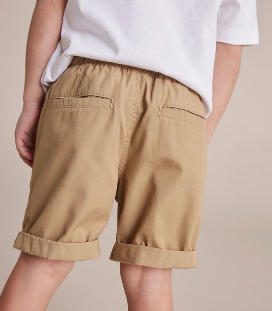 245230_00 PULL ON WOVEN SHORT - TAN 4 of 6