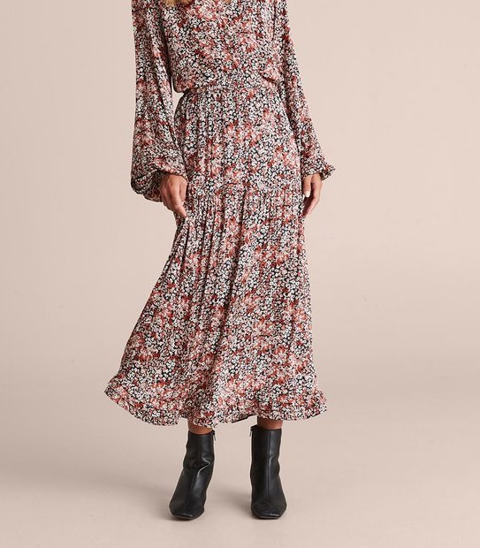 Preview Multi Ruffle Midi Skirt