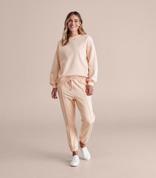 Active Oversized Fleece Crew Jumper