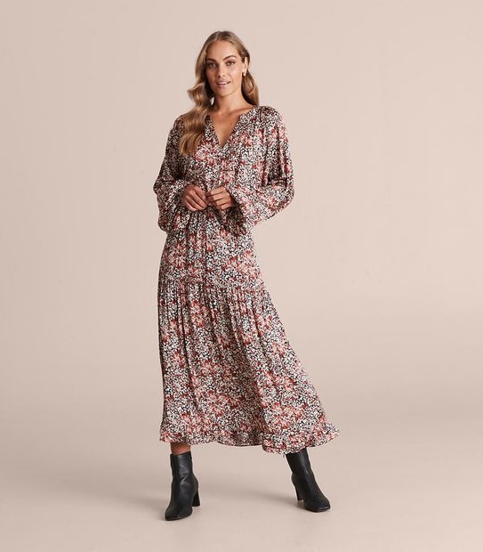 Preview Multi Ruffle Midi Skirt