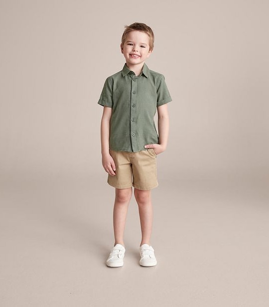 245226_02 SS SHIRT TEXTURE - DUCK GREEN