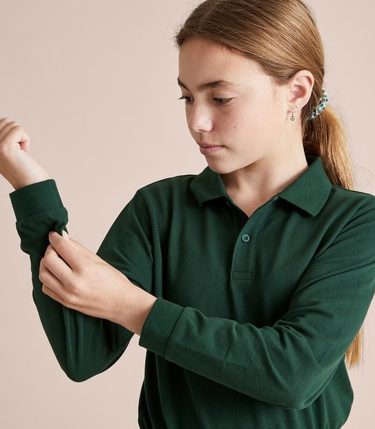 Long Sleeve Polo Top
