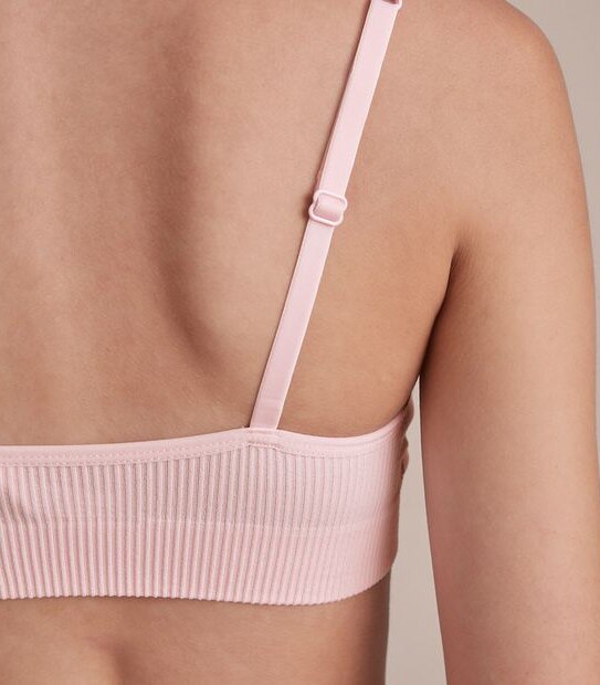 Lily Loves Ribbed Strappy Crop Top; Style: LBR98832