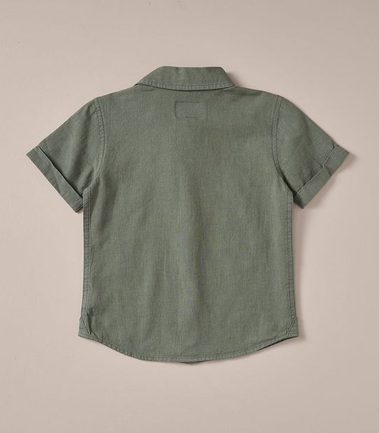 245226_02 SS SHIRT TEXTURE - DUCK GREEN