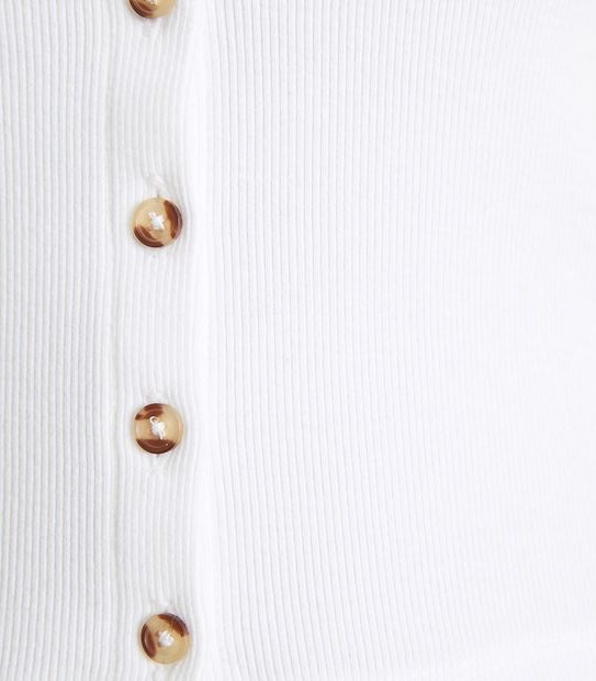 Lily Loves Button Front Rib T-Shirt