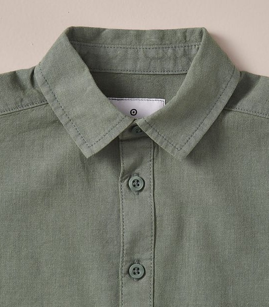 245226_02 SS SHIRT TEXTURE - DUCK GREEN