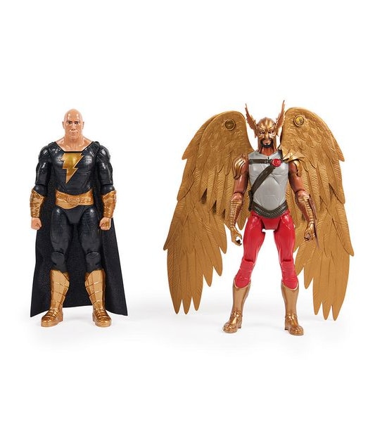 Black Adam: 12" 2 Pack Black Adam + Hawkman