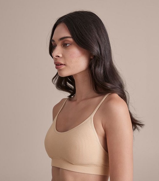 Lily Loves Ribbed Strappy Crop Top; Style: LBR98832 3 of 6