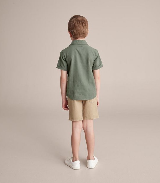 245226_02 SS SHIRT TEXTURE - DUCK GREEN