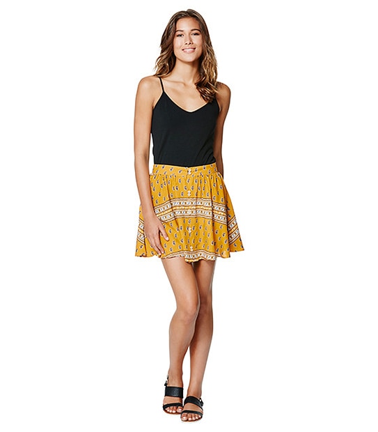 Lily Loves Skater Skirt - Yellow Print