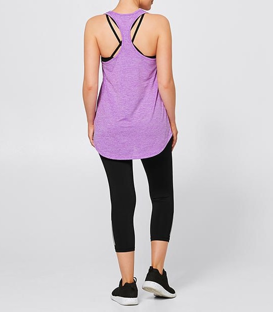 Active Racer Tank With Built-It Crop 3 of 4