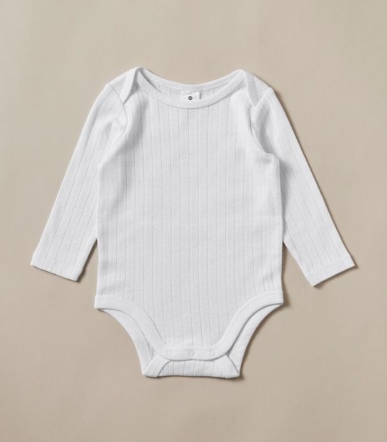 Baby Organic Cotton Pointelle Bodysuit