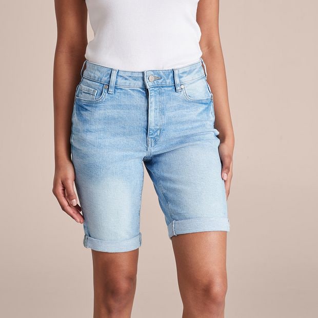 Womens knee length sales denim shorts australia
