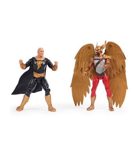Black Adam: 12" 2 Pack Black Adam + Hawkman