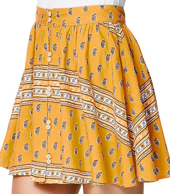 Lily Loves Skater Skirt - Yellow Print