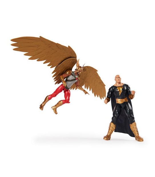 Black Adam: 12" 2 Pack Black Adam + Hawkman