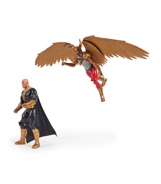 Black Adam: 12" 2 Pack Black Adam + Hawkman