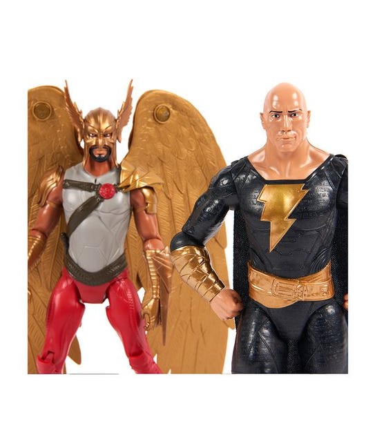 Black Adam: 12" 2 Pack Black Adam + Hawkman