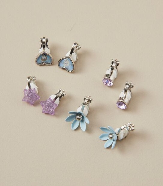 4 Pack Disney Frozen 2 Clip On Earrings