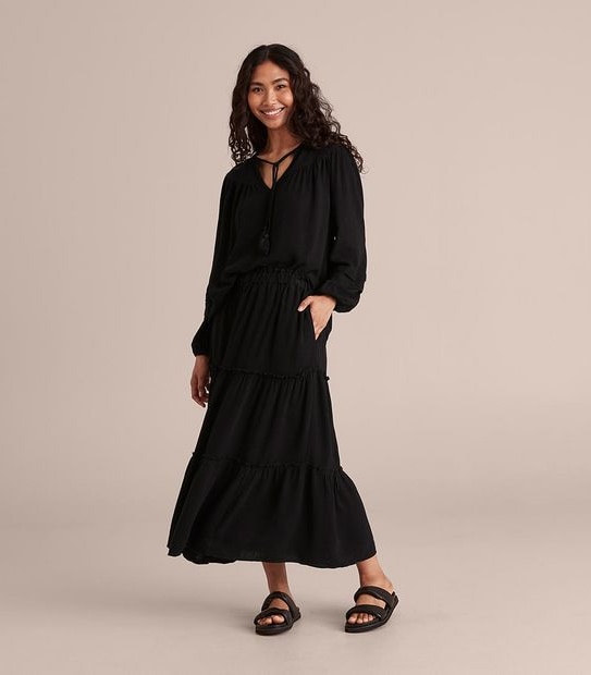 Linen Blend Woven Sleeve Blouse