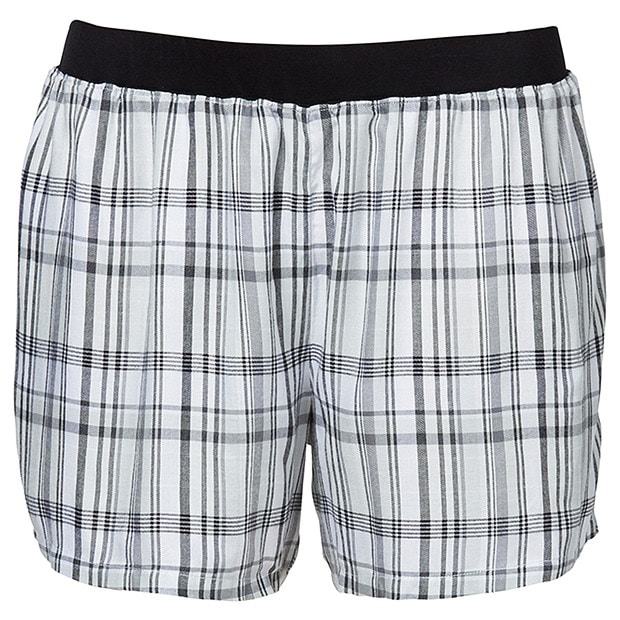 Belle Curve Sleep Shorts - Black Check Belle Curve Sleep Shorts - Black Check