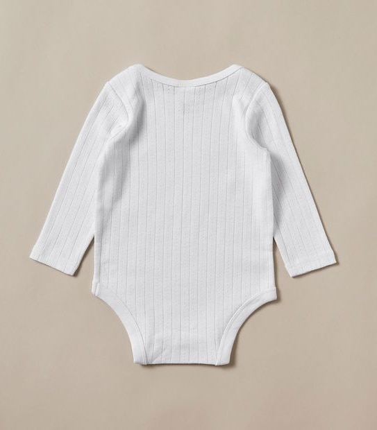 Baby Organic Cotton Pointelle Bodysuit