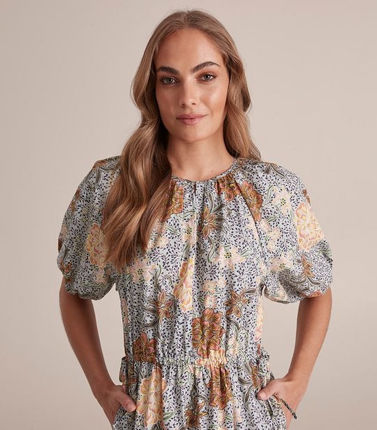 Preview Drawcord Tiered Maxi Dress