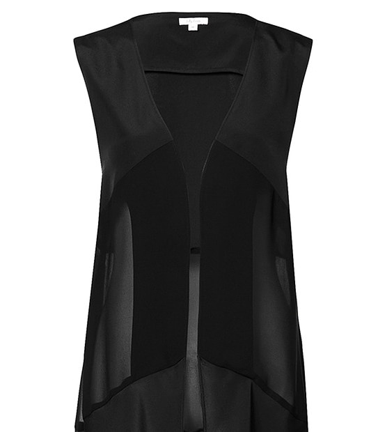 Lily Loves Longline Vest - Black