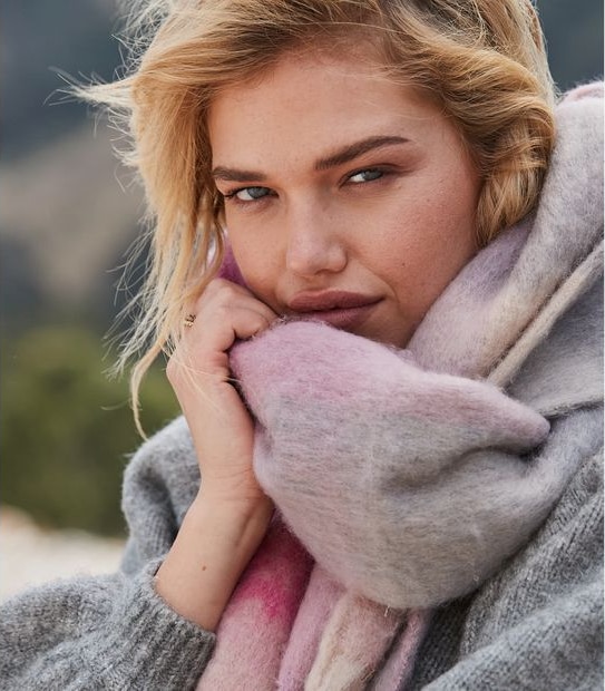 Brushed Check Scarf