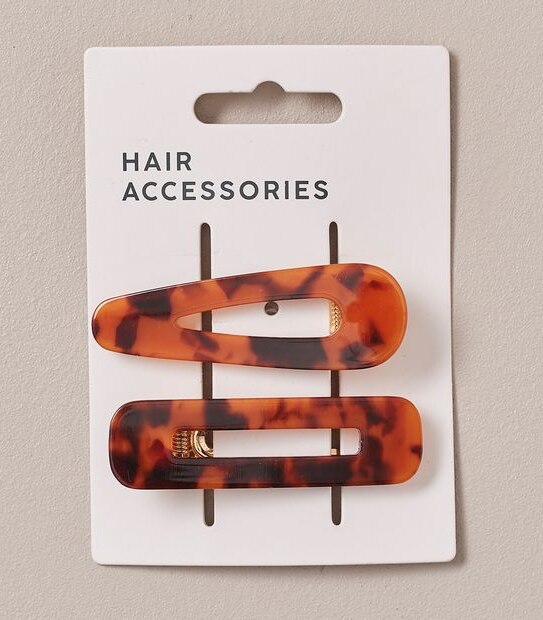 2 Pack Tort Clips - Tortoishell