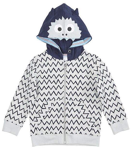 Boys' Yetti Long Sleeve Zip Through Hoodie