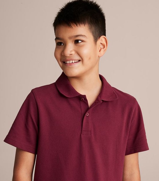 Short Sleeve School Polos