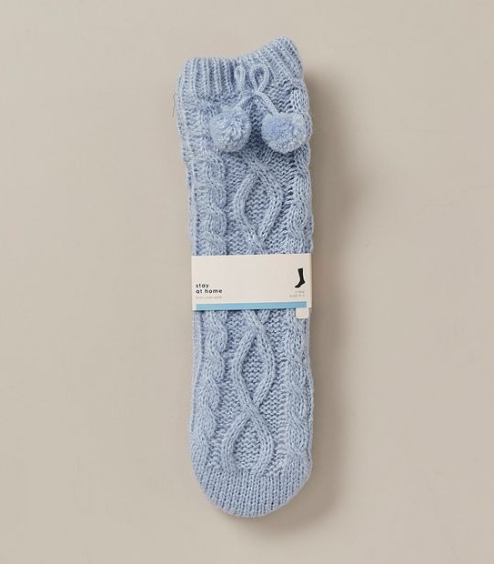 Stay at Home Cable Knit Crew Socks 2 of 2