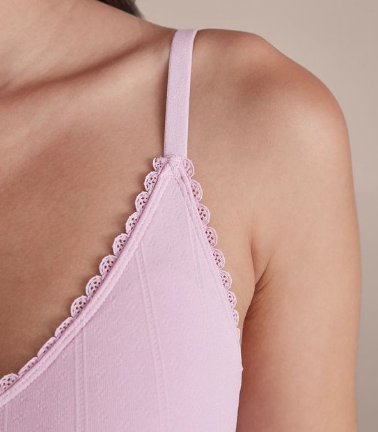 Lily Loves Pointelle Crop Top; Style: LCT37937