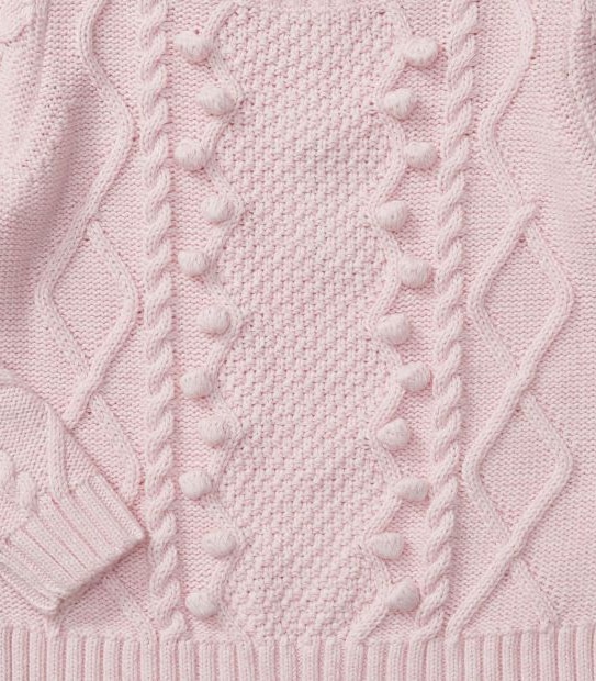 Cable Pom Pom Knit Jumper