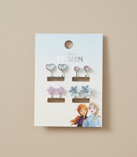 4 Pack Disney Frozen 2 Clip On Earrings