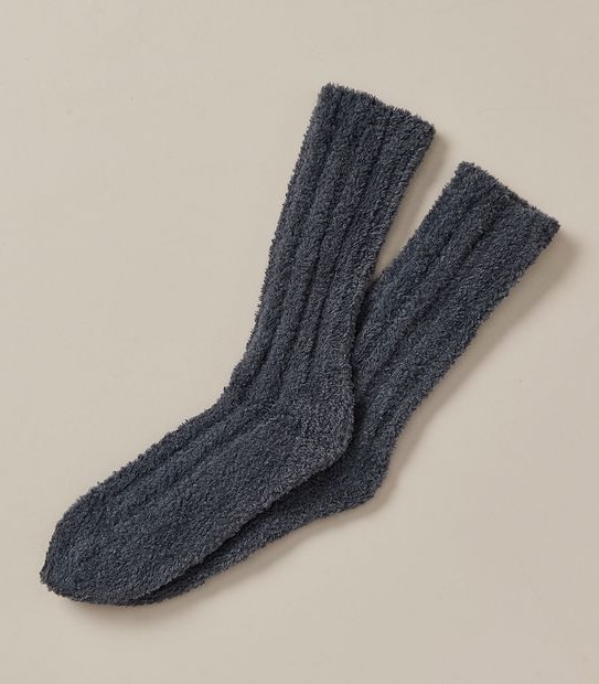 Stay at Home Fishermans Rib Crew Socks