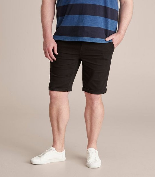 Man Plus Denim Shorts