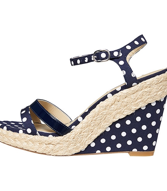 Vortex Wedge Sandals - Navy Spot