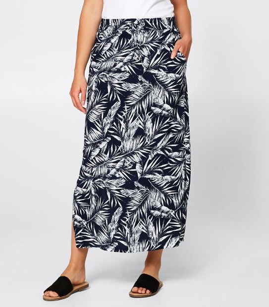 Woven Maxi Skirt