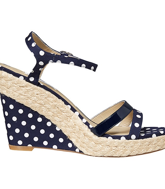 Vortex Wedge Sandals - Navy Spot