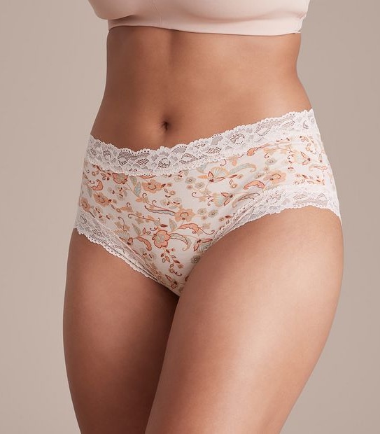 Modal and Lace Midi Briefs