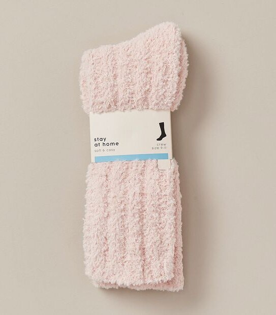 Stay at Home Fishermans Rib Crew Socks