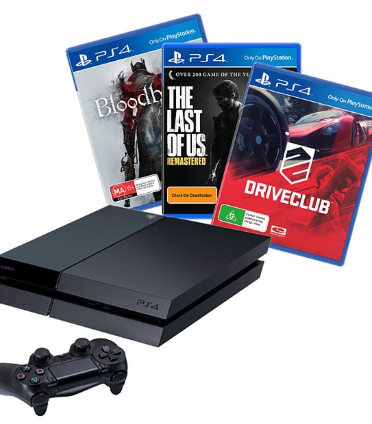 PlayStation 4 500GB Console + 3 Game Bundle