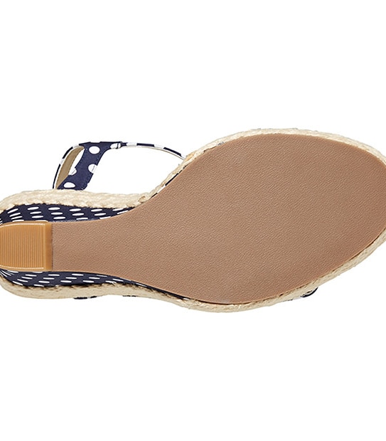 Vortex Wedge Sandals - Navy Spot