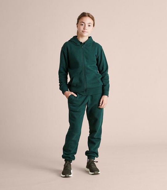 School Fleece Zip Thru Hoodie
